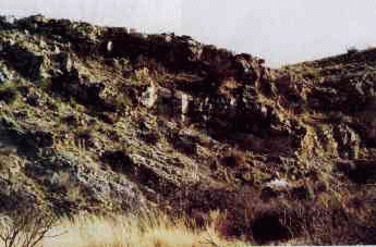 The impact site at Roswell